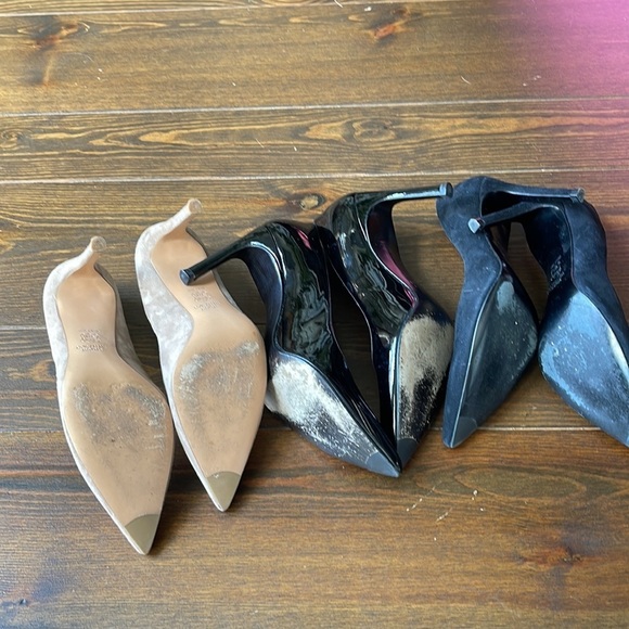 Stuart Weitzman Heels in Black and Tan - Picture 8 of 16